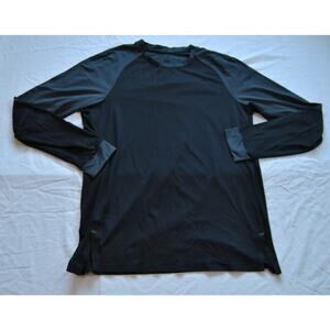 Lululmeon Long Sleeve Shirt Black with Gray